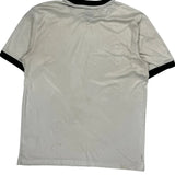 Adidas Striped Football Shirt - Large Black Polyester