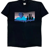 Single Stitch University Of Arizona Stedmans College T-Shirt - Large Black Cotton
