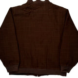 Unbranded Checked Bomber Jacket - Large Brown Cotton