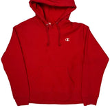 Reverse Weave Champion Hoodie - Medium Red Cotton