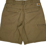 Carhartt Carpenter Shorts - 32W 9L Khaki Cotton