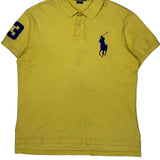 Big Pony Polo By Ralph Lauren Polo Shirt - XL Yellow Cotton
