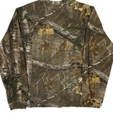 Scent Blocker Camo Long Sleeve T-Shirt - Large Brown Cotton Blend