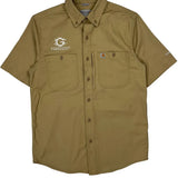 Greentech Renewables Logo Carhartt Short Sleeve Shirt - Medium Khaki Cotton