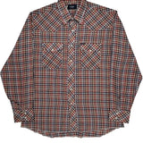 Wrangler Checked Flannel Shirt - Large Multicoloured Cotton