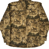 Legacy Falls Camo Patterned Shirt - XL Brown Cotton