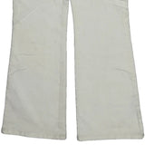 Levis Boot Cut Jeans - 33W UK 12 White Cotton