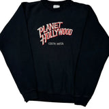Planet Hollywood Spellout Sweatshirt - Small Black Cotton Blend