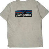 Responsibili-Tee Patagonia Graphic T-Shirt - XL Beige Cotton