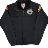Fire Department Game 1/4 Zip - Large Black Polyester