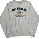 Reverse Weave Champion Bikes & Brews Sweatshirt - Small Gray Cotton