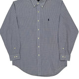 Ralph Lauren Checked Shirt - Large Blue Cotton