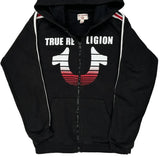 True Religion Hoodie - Large Black Cotton