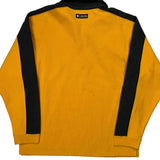 Columbia Contrast Stitch 1/4 Zip - Small Yellow Cotton