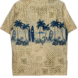Unbranded Hawaiian Shirt - Medium Blue Cotton
