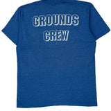 Grounds Crew Screen Stars Single Stitch T-Shirt - XL Blue Cotton Blend
