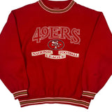 San Francisco 49Ers Logo Athletics Football Sweatshirt - XL Red Cotton Blend