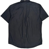 Tommy Hilfiger Short Sleeve Shirt - Large Black Cotton Blend