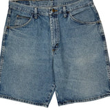 Wrangler Denim Shorts - 34W 9L Blue Cotton