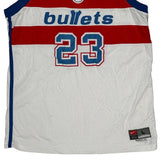 Michael Jordan Nike Washington Bullets Jersey - Large Blue Polyester