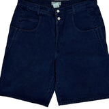Made In USA Guess Denim Shorts - 32W 9L Dark Wash Cotton
