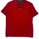 Tommy Hilfiger Slim Fit Polo Shirt - XL Red Cotton