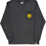 Support The Trades Carhartt Long Sleeve T-Shirt - Medium Gray Cotton