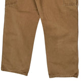 Dickies Double Knee Carpenter Trousers - 38W 30L Brown Cotton