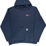 Built To Serve And Protect Hardworking People Carhartt Hoodie - XL Navy Cotton