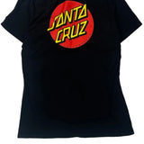 Skateboards Santa Cruz Graphic T-Shirt - Large Black Cotton