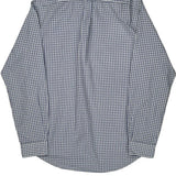 Checked Ralph Lauren Slim Fit Shirt - Large Blue Cotton