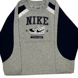 Age 7 Nike Graphic Long Sleeve T-Shirt - Small Navy Cotton