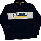 Fubu Spellout 1/4 Zip - Medium Yellow Polyester