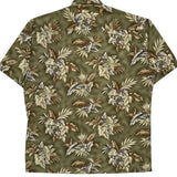 Campia Moda Floral Hawaiian Shirt - Medium Brown Cotton