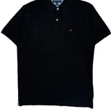 Tommy Hilfiger Slim Fit Polo Shirt - XL Black Cotton