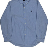 Ralph Lauren Checked Shirt - Large Blue Cotton