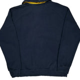 Harley Davidson Spellout 1/4 Zip - XL Navy Cotton