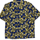 Exofficio Floral Hawaiian Shirt - Large Yellow Cotton