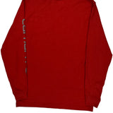 Carhartt Long Sleeve T-Shirt - Small Red Cotton
