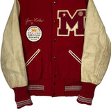 Soccer Champs 1978 Unbranded College Varsity Jacket - Medium Beige Wool
