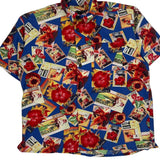 Riggings Floral Hawaiian Shirt - Large Multicoloured Cotton Blend