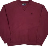 Heavyweight Starter Sweatshirt - Medium Burgundy Cotton