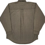 Chaps Ralph Lauren Patterned Shirt - Large Brown Cotton