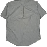 Tommy Hilfiger Striped Short Sleeve Shirt - Small Black & White Cotton