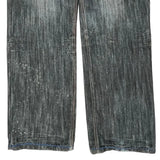 Raw Blue Jeans - 38W 34L Gray Cotton