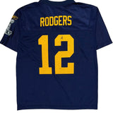 Age 10-12 Green Bay Packers Reebok Nfl Football Jersey - Medium Blue Polyester