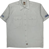 S.Y.S Dickies Short Sleeve Shirt - Large White Polyester Blend