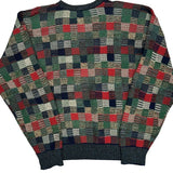 Jos. A. Bank Checked Sweater - Large Multicoloured Acrylic Blend