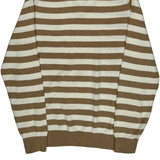 Tommy Hilfiger Striped Sweater - Small Beige Cotton