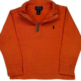 Age 4 Polo By Ralph Lauren 1/4 Zip - 2XS Orange Cotton